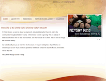Tablet Screenshot of christvictorychurch.com